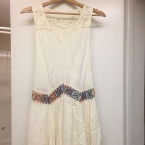 Free People off white sleeveless dress